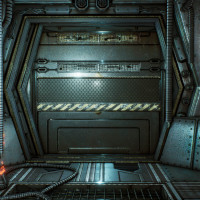 Space Ship 2 Panorama-Tapete