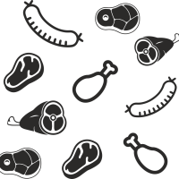 Metzgerei Muster Sichtschutz-Fensterfolie