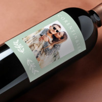 Flaschenetikett für Hochzeit