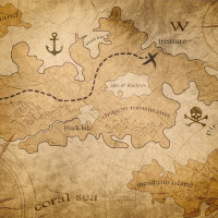 Piraten-Tapete Panoramatapete