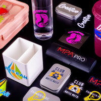 Transparente Aufkleber