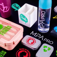 Geformte Vinylaufkleber