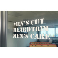 Klebebeschriftung für Fenster