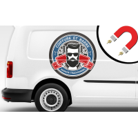 Personalisiertes Auto-Magnetschild (mit Magnet)