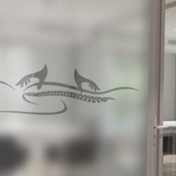 Osteopathie Physiotherapie Sichtschutz-Fensterfolie