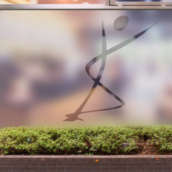 Physiotherapeut-Logo 2 Sichtschutz-Fensterfolie
