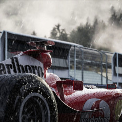 F1 Ferrari GP Panoramatapete