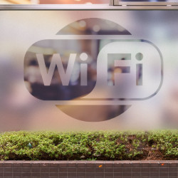 Aufkleber WIFI-Logo matt