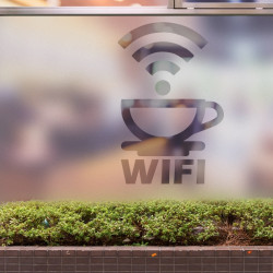 Aufkleber Cybercafé matt