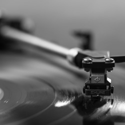 Musik Plattenspieler Vintage-Vinyl Panoramatapete