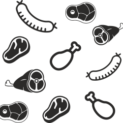 Metzgerei Muster Sichtschutz-Fensterfolie