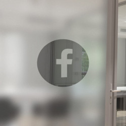 Facebook-Logo Datenschutz Fensterfolie