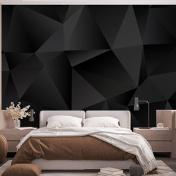 Schwarze Relief-Panorama-Tapete