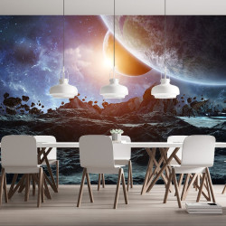 Tapeten Panoramatapete Mond Universum