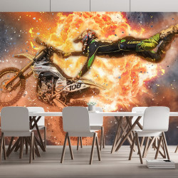 Moto MX Cross Panorama-Tapete