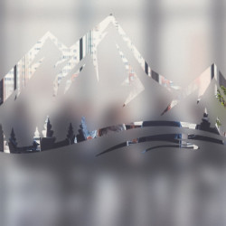 Fensterfolie für Privatsphäre in den Bergen