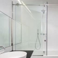 Fensterschutzfolie mit Federmuster