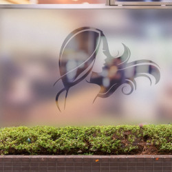 Frauen Schönheit Sichtschutz Fensterfolie