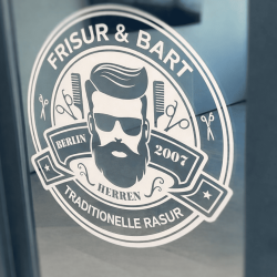 Individuell geformtes Vinyl für Fenster