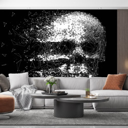 Panoramatapete Kunst Totenkopf Skull
