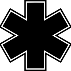 Logo für Krankenwagenfahrer Sichtschutzfolie für Fenster Logo für Krankenwagenfahrer Sichtschutzfolie für Fenster
