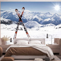 Ski-Panorama-Tapete