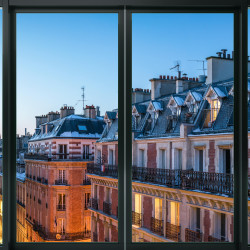 Blickfang-Fenster-Panorama-Tapete für Paris