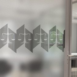 Waage, Gerechtigkeit, Anwalt, Fries, Sichtschutz, Fensterfolie