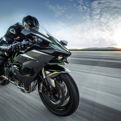 Moto Kawasaki H2R Panoramatapete