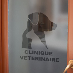 Tierklinik Logo Datenschutz Fensterfolie