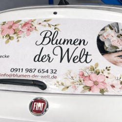 Mikroperforierte Autoaufkleber