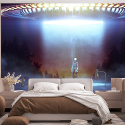 Tapete Panoramatapete Alien Fliegende Untertasse