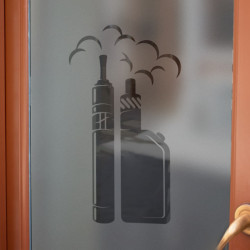 Vape Shop 2 Sichtschutzfolie für Schaufenster