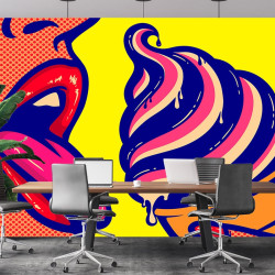 Pop-Art-Tapete „Sexy Ice Panoramic“