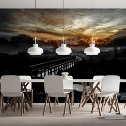 Nachtlandschaft-Panorama-Tapete