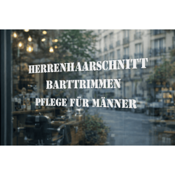 Klebebeschriftung für Fenster