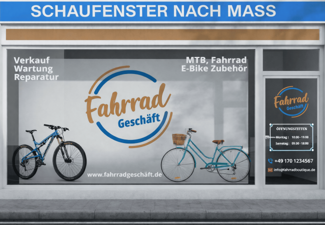 Individuell gestaltetes Schaufenster