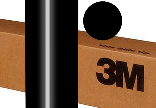 Selbstklebende Vinylfolie schwarz glänzend - 3M