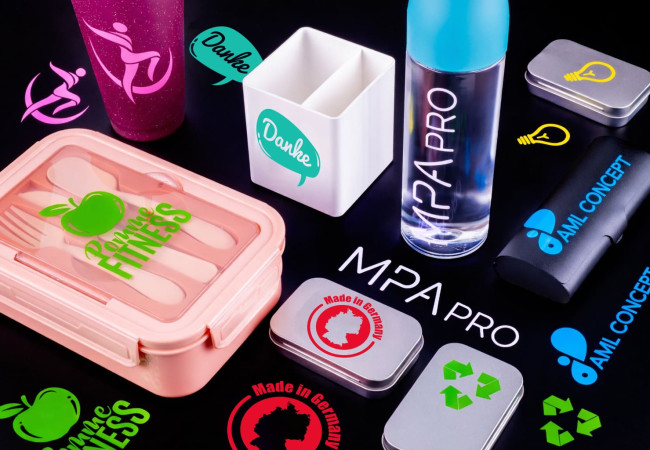 Geformte Vinylaufkleber