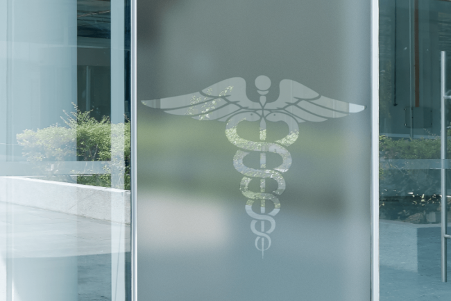 Caduceus Medical Logo Sichtschutzfolie