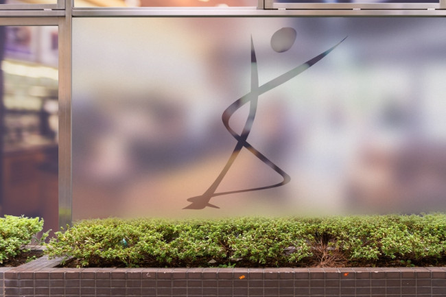 Physiotherapeut-Logo 2 Sichtschutz-Fensterfolie