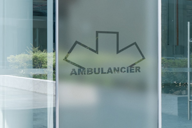 Logo für Krankenwagenfahrer 3 Sichtschutz-Fensterfolie
