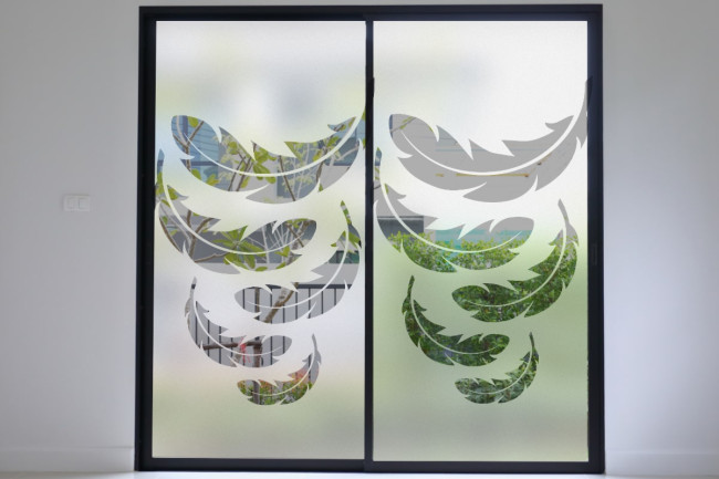 Feathers Privacy Window Film
