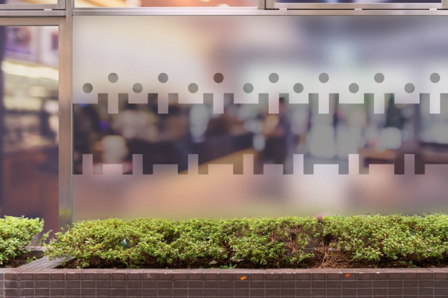 Rechtsanwalt Logo Bourrelier Fries Privacy Fensterfolie