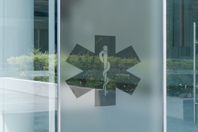 Logo für Krankenwagenfahrer 4 Sichtschutz-Fensterfolie