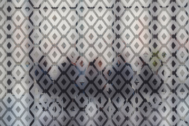 Losange-Muster Sichtschutz-Fensterfolie