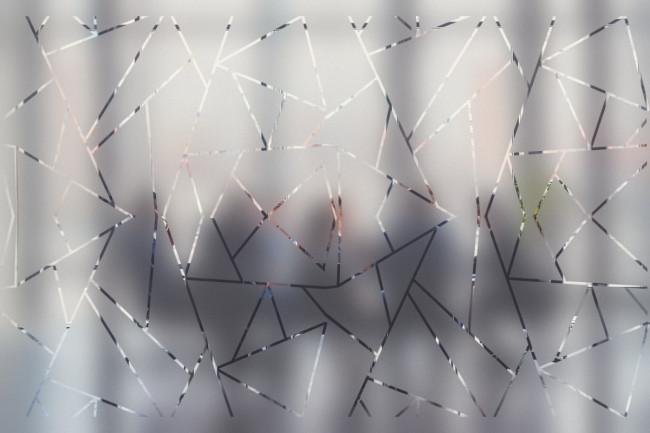 Prisma Geometrische Linien Muster Sichtschutz-Fensterfolie