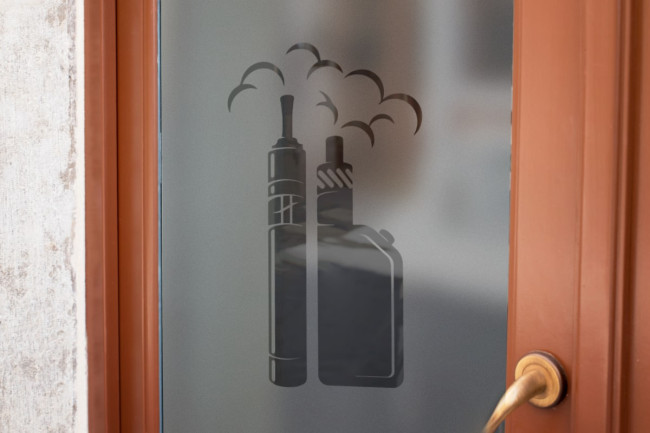 Vape Shop 2 Sichtschutzfolie für Schaufenster