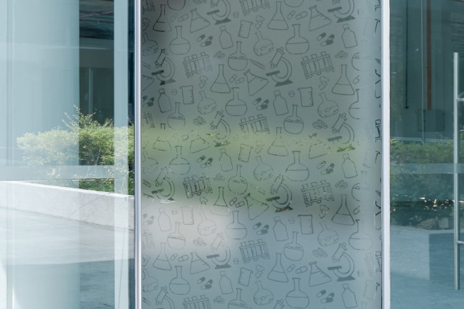 Medizinische Sichtschutzfolie für Fenster